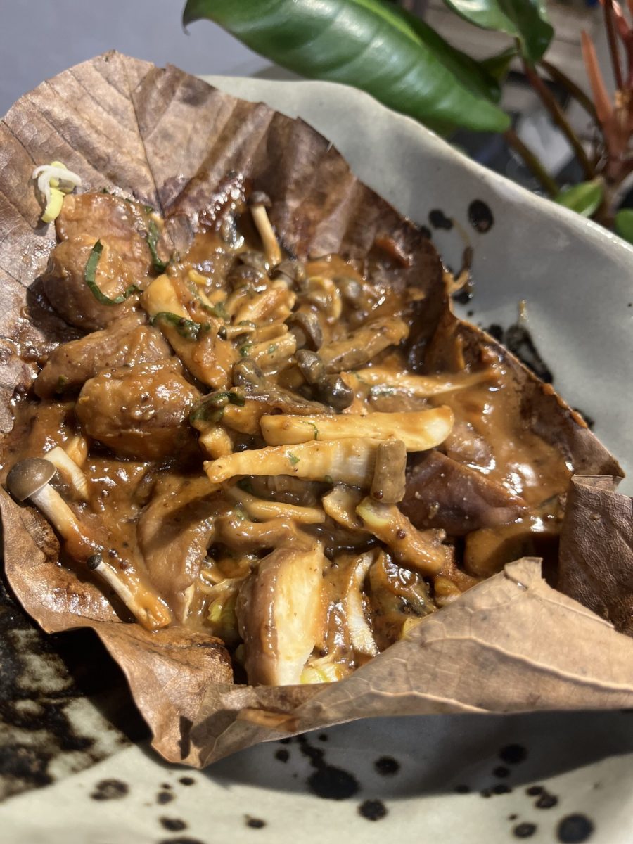 画像：朴葉焼き＆水戸納豆