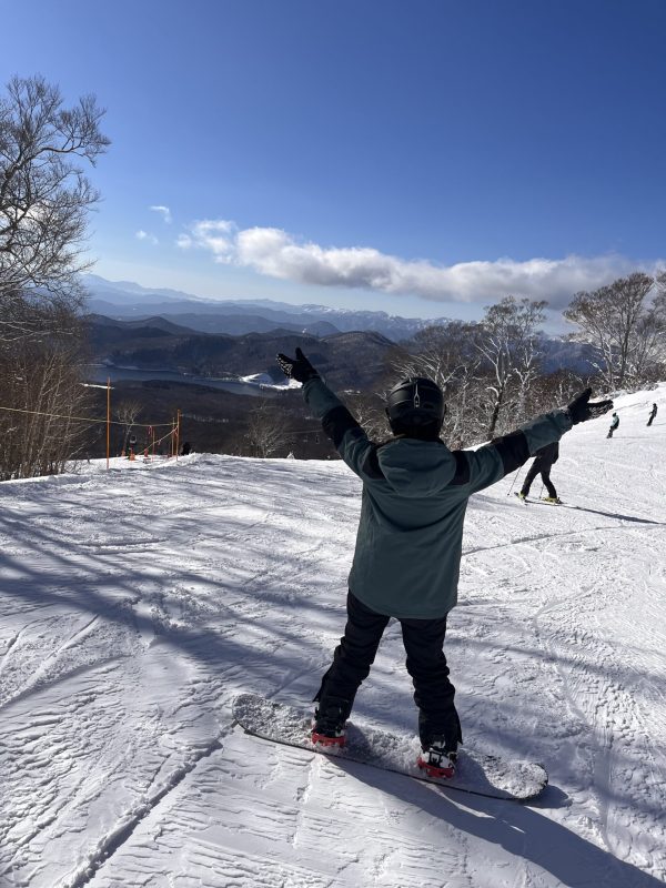 画像:今シーズン初!スノボー🏂